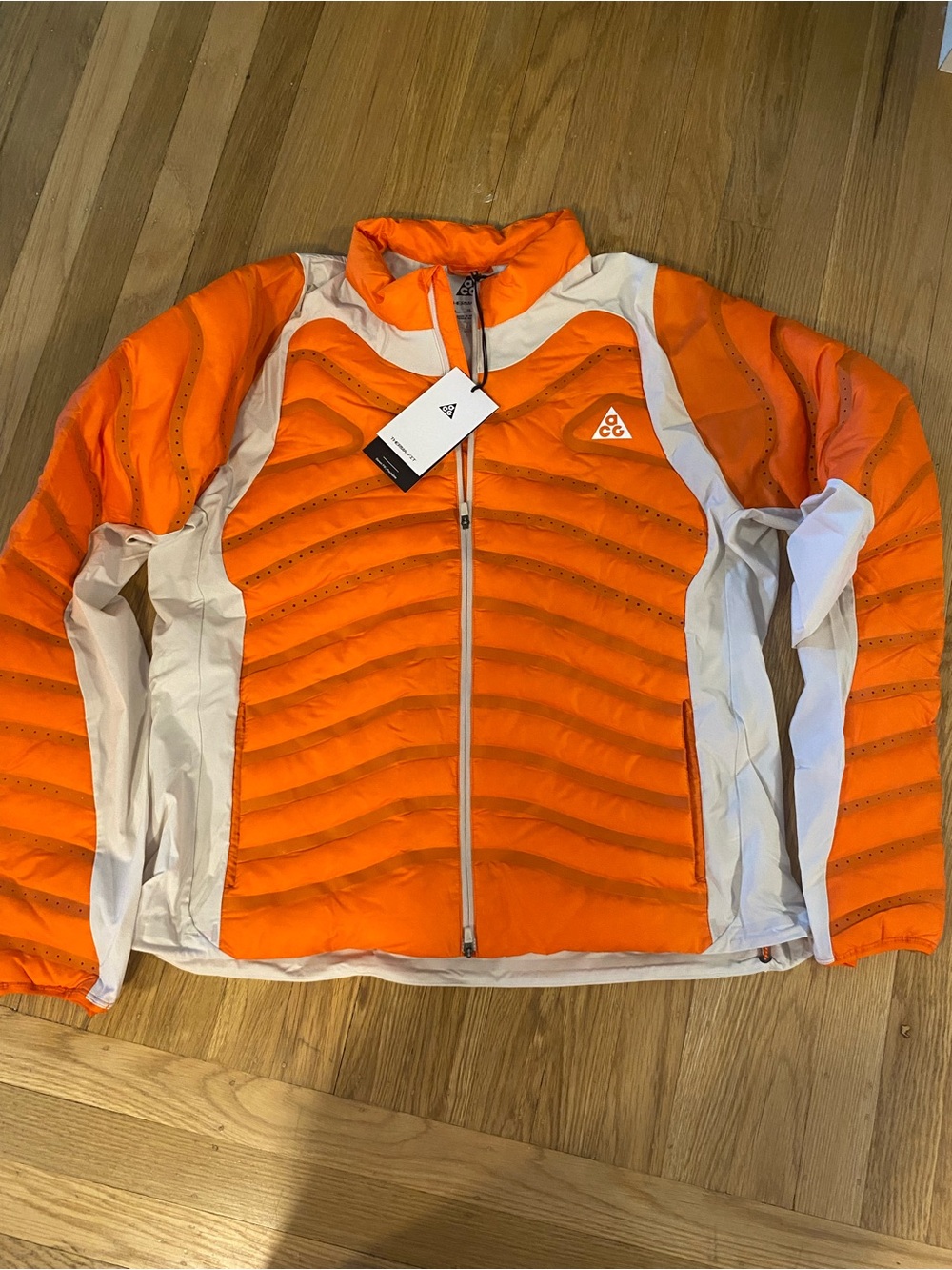 NEW Nike Women's ACG "Lava Loft" Therma-FIT Slim  Down Jacket  Orange
